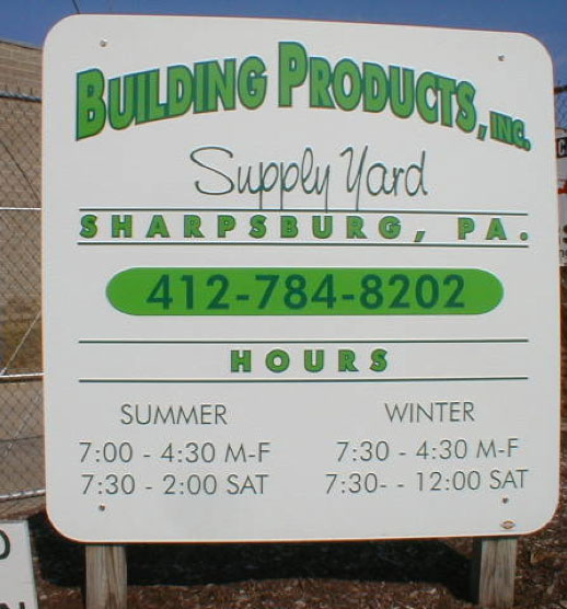 building products supply yard