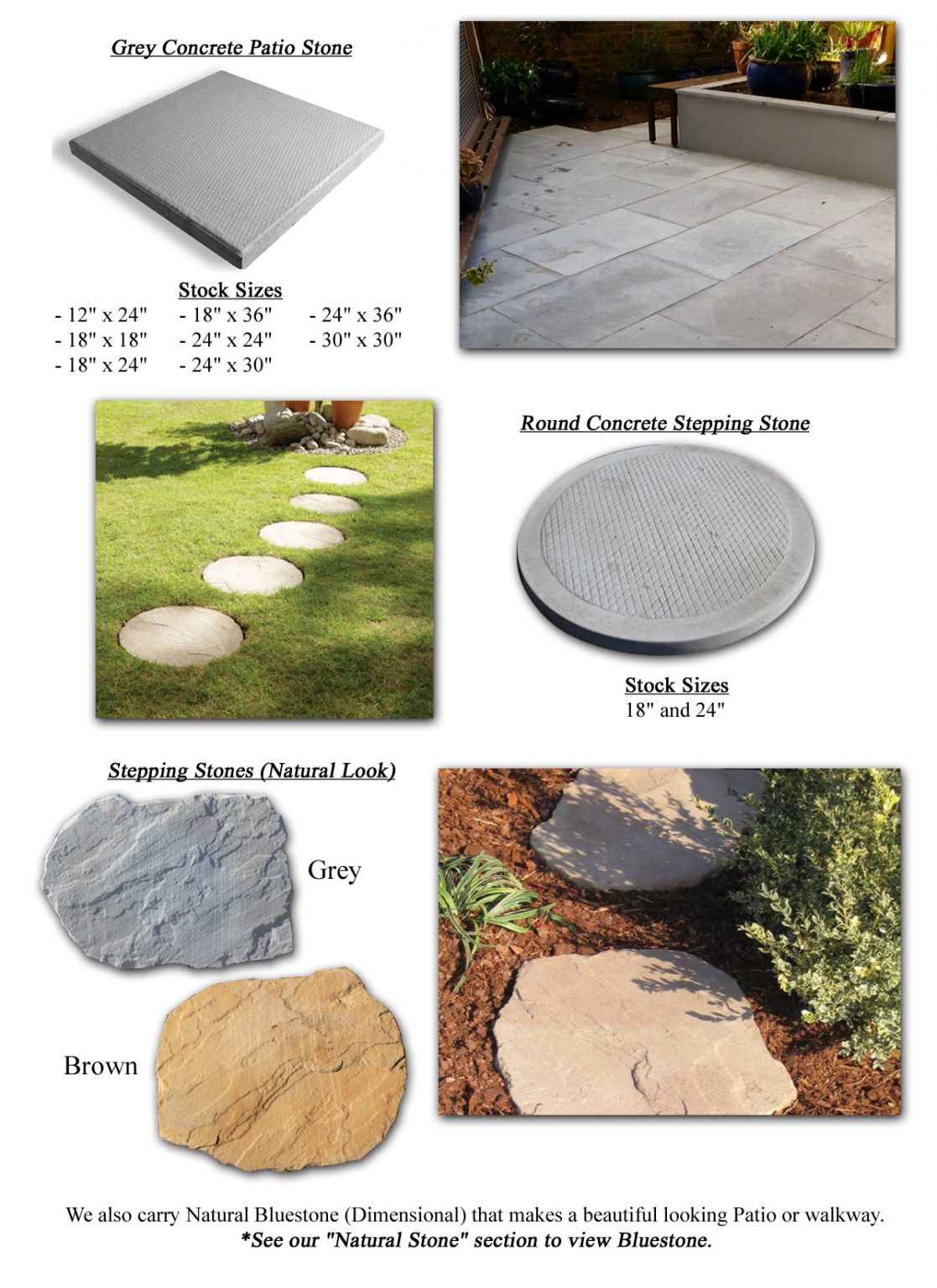 Patio/Stepping Stone Building Products Inc.